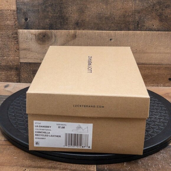 LUCKY BRAND DANSBEY CHINCILLA WOMENS CASUAL SHOES RECYCLED LEATHER SIZE 8.5M - Picture 10 of 10